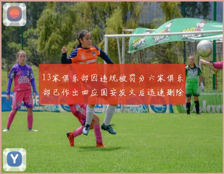 13家俱乐部因违规被罚分六家俱乐部已作出回应国安发文后迅速删除引发关注